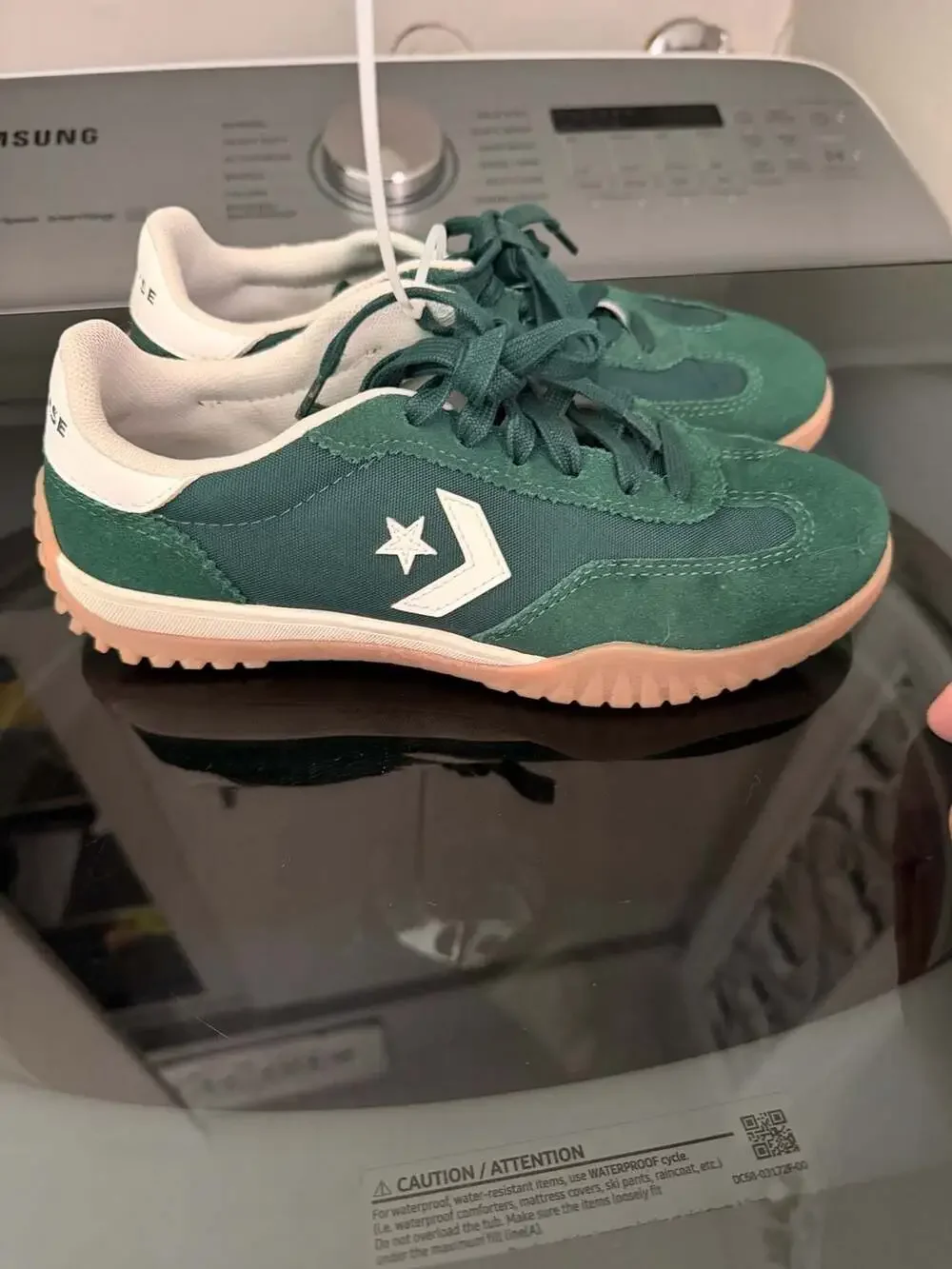 Converse Run Star Trainer Low Green Envy Gum Size Men's 4 Women's 5.5